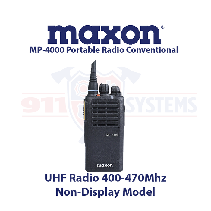 Maxon MP-4000 Series Analog Portable Radio Package