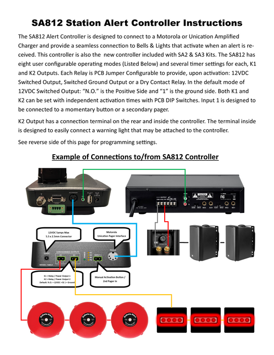 Station Alert Kit 2+ (SA812+ Controller) | Alert System