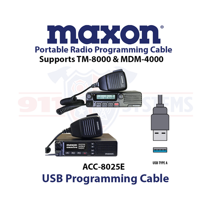 Maxon - ACC-8025E - Programming Cable (USB)