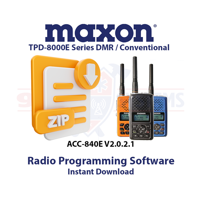 Maxon - ACC-840E - DMR Radio Programming Software for TPD-8000E Series