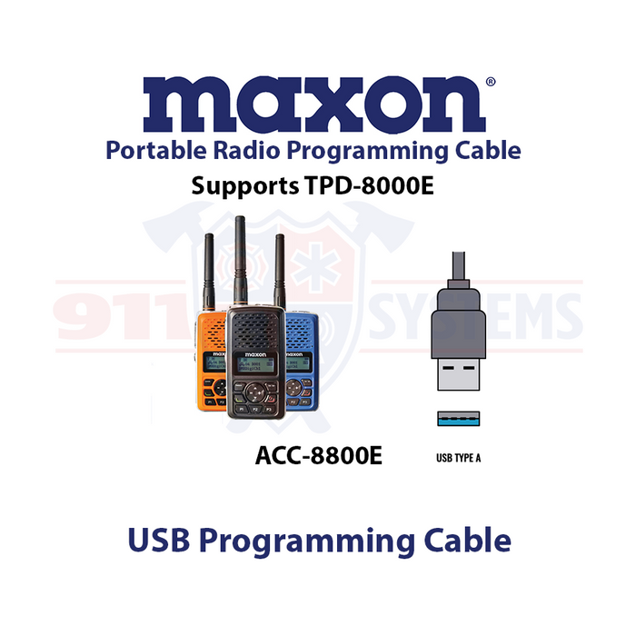 Maxon - ACC-8800E - Programming Cable (USB)