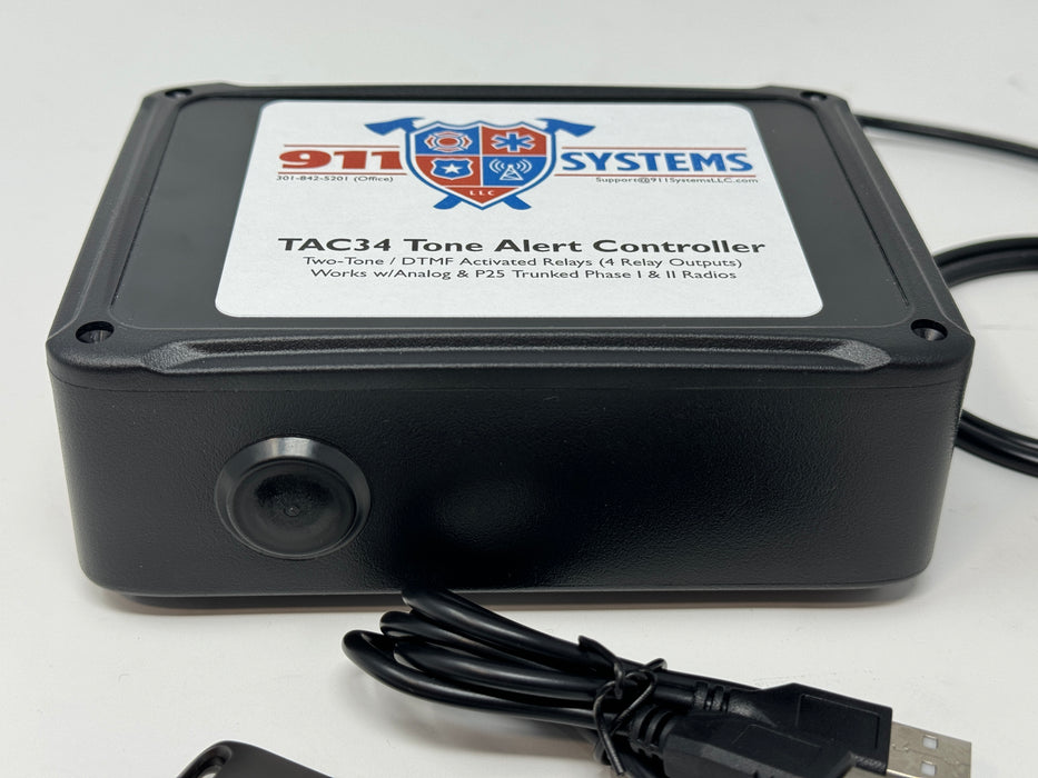 TAC34 - P25 Tone Decoder w/4 Relay Outputs for Harris Mobile Radios