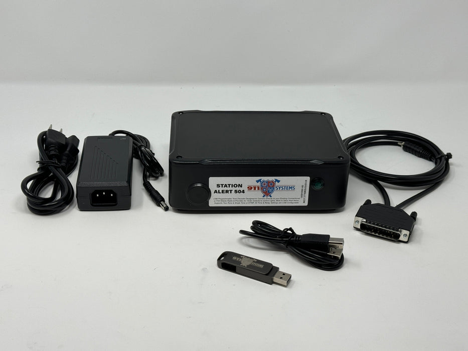 Station Alert Kit 504 (SA504) Radio Connected Controller w/ 2 Notification Devices