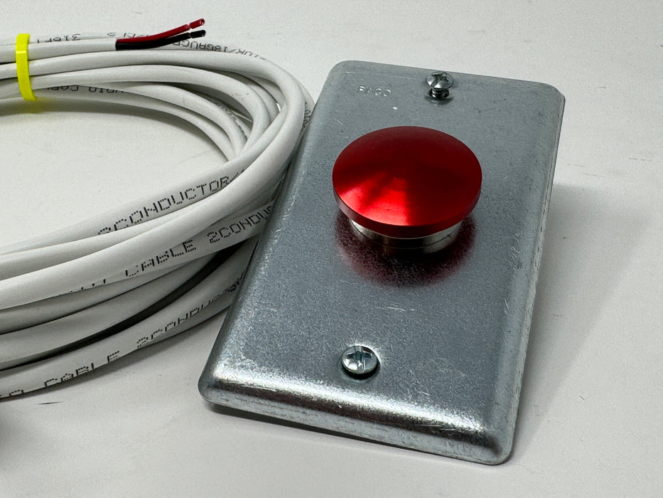 Single Gang Wall Plate Remote Activation Button for (SA) Series Alert Systems