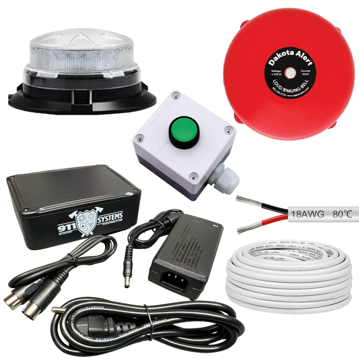 Station Alert Kit 3 (SA3 Controller) w/Remote Button and 2 Choices of Alert Devices