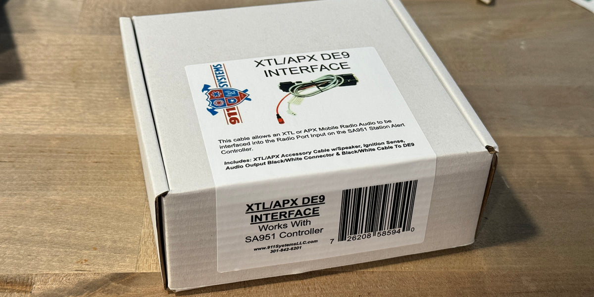 XTL & APX DE9 Primary Radio Interface Cable for SA951 — 911
