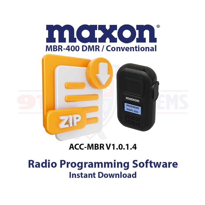Maxon - ACC-MBR - DMR Radio Programming Software for MBR-400 Series