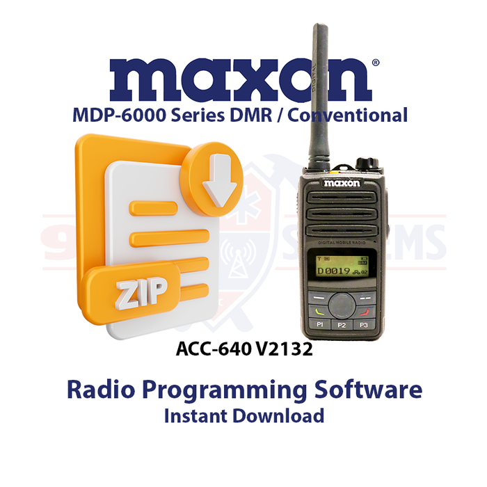 Maxon - ACC-640 - Series DMR Radio Programming Software for MDP-6000 Series