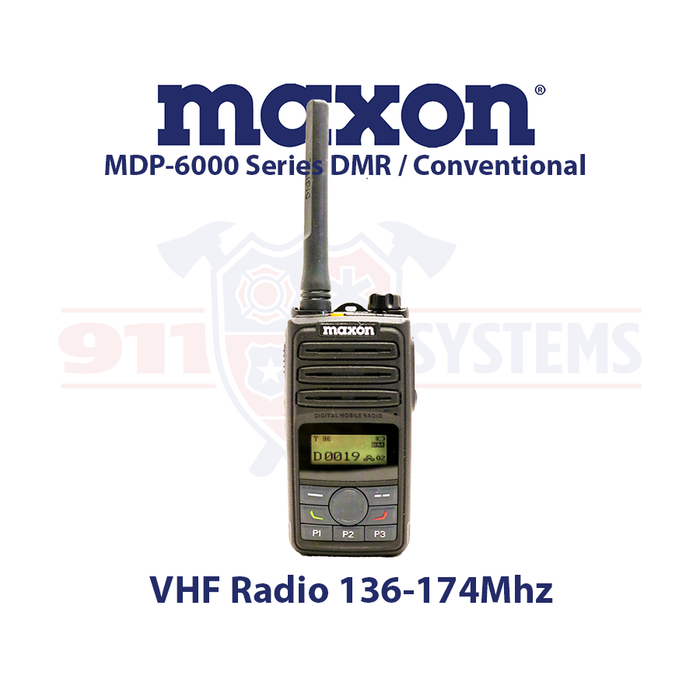Maxon MDP-6000 Series DMR / Analog Portable Radio Package