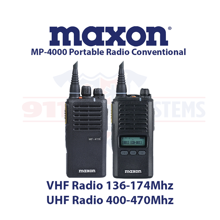 Maxon MP-4000 Series Analog Portable Radio Package