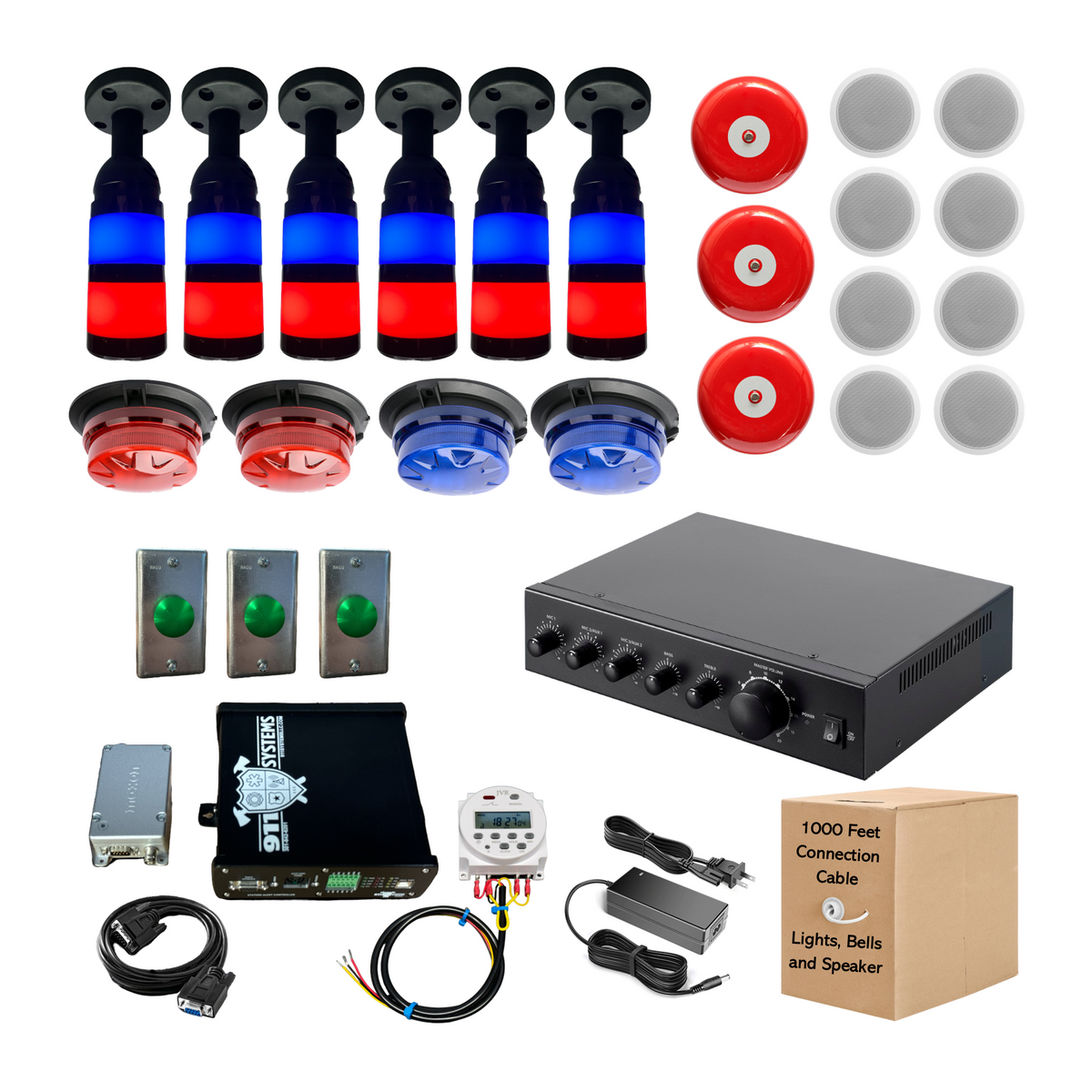 SA951 Complete Firehouse Alert System - Package 1B — 911