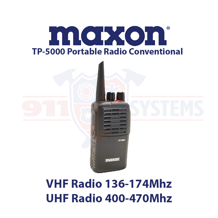 Maxon TP-5000 Series Analog Portable Radio Package