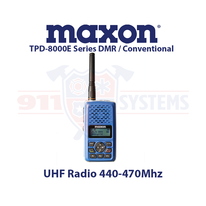 Maxon TPD-8000E Series DMR / Analog Portable Radio Package