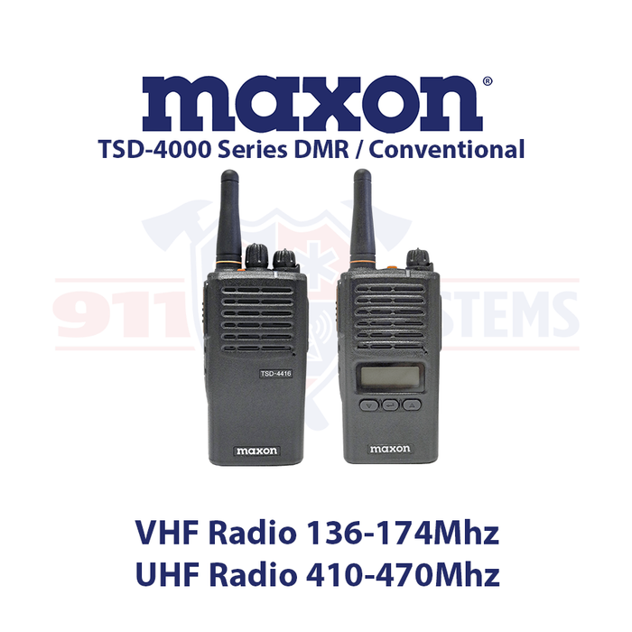 Maxon TSD-4000 Series DMR / Analog Portable Radio Package