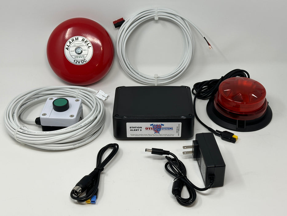 Station Alert 3 (SA3) Kit w/Remote Button and 2 Choices of Alert Devices